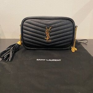 *AUTHENTIC * YVES SAINT LAURENT (YSL) MINI LOU IN QUILTED LEATHER